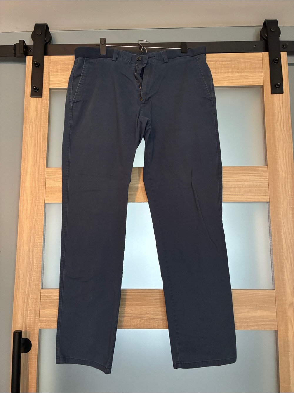 Haggar Navy Straight Leg Chinos